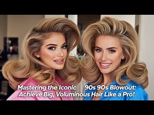 Mastering the Iconic 90s Blowout: Achieve Big, Voluminous Hair Like a Pro!