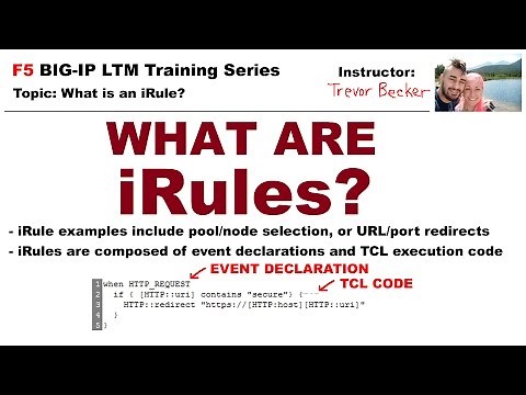 What is an iRule? | Video 11 | Free F5 LTM load balancer training videos
