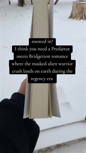 The Dreamer and the Deep Space Warrior is a sci-fi alien romance where the alien crash lands on earth during the regency era and meets a bookish spinster. It's the result of a Star Trek, Bridgerton, and Pred@tor binge gone wrong. Or right? some of the goods: the mask stays on, bookish FMC, he makes her read smut to him, touch her and 💀, ƙnøtťing #yautja #booktok #monsterromance #alienromance #scifiromance