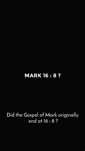 Did Mark originally end at 16:8?Examine the manuscript evidence#biblestudy #christology #bibleverses