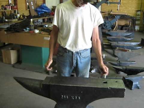 560 LB. BROOKS BLACKSMITH ANVIL REBOUND TEST