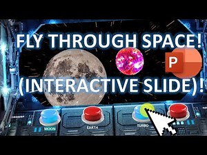 Space simulator - INTERACTIVE SLIDE - (Triggers and Animation PowerPoint tutorial)