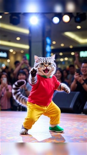 Meow meow | Funny dance 🐾😹 #shorts #ai #viral #meow #funny