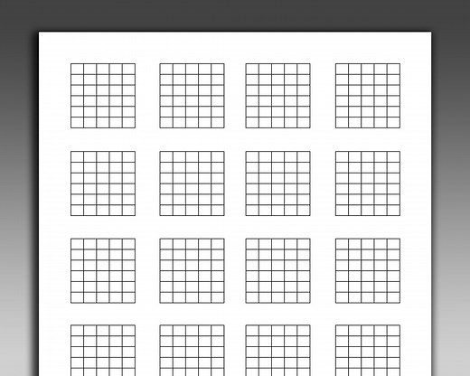 Blank Printable Guitar Chord Sheet, 6 String Guitar Chord Diagram Boxes, Guitar Tab Charts, Chord Music Sheets, Musicians Song Writing Tools - Etsy