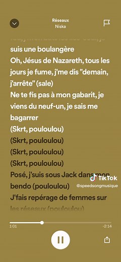 réseaux - niska #pourtoi #fyp #speedsongs #niska #reseaux