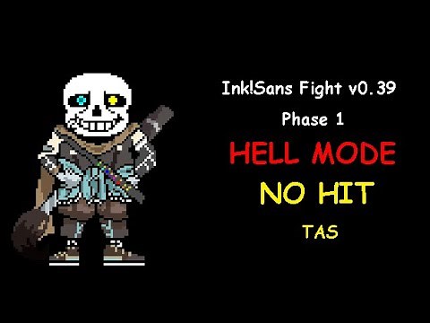 [TSA] Ink!Sans Fight v0.39 phase 1 HELL MODE — NO HIT [SEGMENTED]