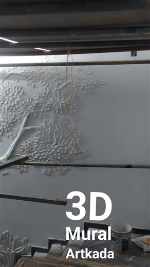 7.8K views · 359 reactions | 3d #embossing #tree #mural #making......