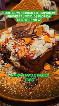 Universal Studios CityWalk Toothsome Chocolate Emporium honest food review Florida! #chocolate