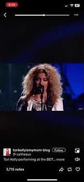 Tori Kelly who’s loving you Bet￼ awards 2015 ￼