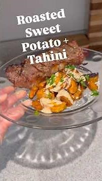 Smoky Roasted Sweet Potatoes with Creamy Tahini Drizzle - recipe in description