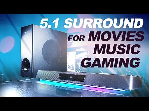 The ULTIMATE 5.1 SOUNDBAR SETUP? -- Creative Sound Blaster Katana V2