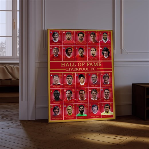 Liverpool FC Legends Poster | Football Hall of Fame Art (digital Download) - Etsy