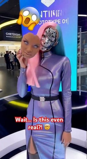 She’s Not Human?! Watch This Robot Reveal Her Face for the First Time! 🤯
