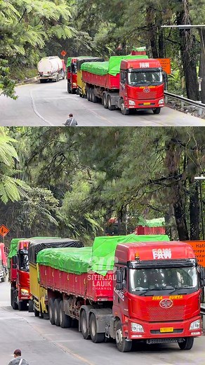 Konvoi 4 Semut Merah JH6 Si Raja Jalanan Turun Sitinjau Lauik | Sitinjau Lauik Channel