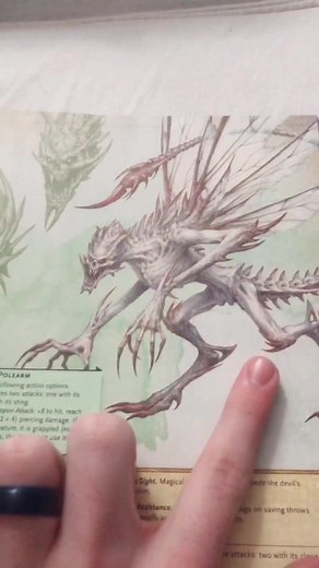 Magnesium Coated Bone Devil - D&D Monster Idea