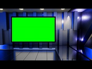 News Studio Free Background Video Green Screen - 030