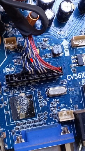 Instal lvds socket led tv #ledtv #tips #electronic | Hanan Al Kahfi