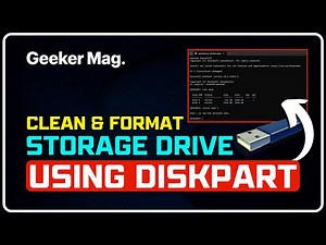 How to Clean and Format Storage Drive Using DiskPart || WIPE STORAGE DRIVE Without Any SOFTWARE