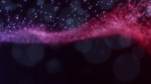 Dynamic Red and Purple Particle Wave Animation