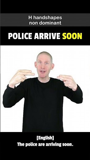 ❤️ How to sign POLICE ARRIVE SOON in ASL.
