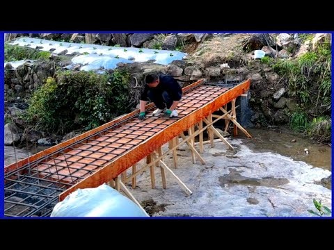 Build a sturdy bridge over the small stream.