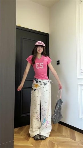 Title (Chinese): 当我学会夏天这样穿 ootd outfit今天穿什么马卡龙色