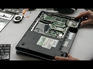 Fujitsu Siemens Amilo PA 1510 CPU replacement disassembly video, take a part, how to open