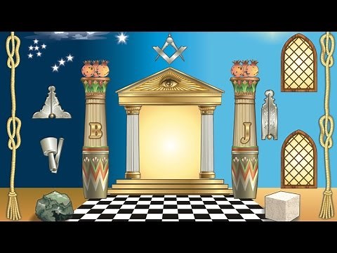 Esoteric Freemasonry: Jachin and Boaz, the Masonic pillars.