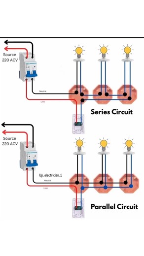 220v led series and parrles connection digram ⚡🧲💯#tranding #electrician #electrcal #electrical