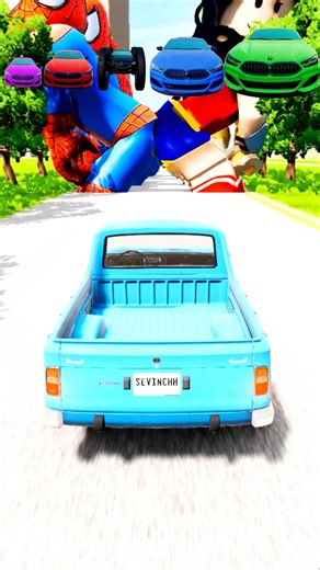 Big and Small Cars🚘 vs Barrier🔥