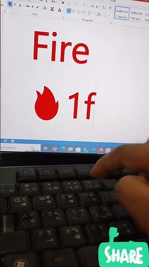 Insert Fire Symbol in MS Word in 20 Seconds |#wordtips#learn