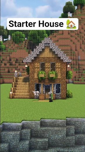 Quickest Starter House in MINECRAFT! 🏡 ✨