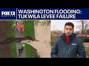 Monitoring flood levels in Tukwila, WA after levee failure