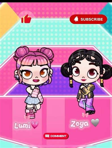 Who will you choose? ❤️🩵K pop demonhunters VS Galxe❣️#avatarworld #pazu #kpopdemonhunters