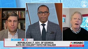 33K views · 2.6K reactions | The choice in the Georgia runoff election tomorrow is clear as day. Sen. Warnock is a reasonable person and a good senator dedicated to public service. On the other hand you have Herschel Walker who gives speeches werewolves and vampires. LP Senior Advisor Stuart Stevens breaks down the choices on The Sunday Show with Jonathan Capehart | The Lincoln Project | Facebook