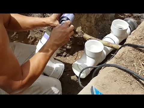 Installing a clean out sewer line