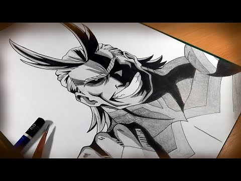 How to draw Allmight step by step | My Hero Academia | Anime Tutorial