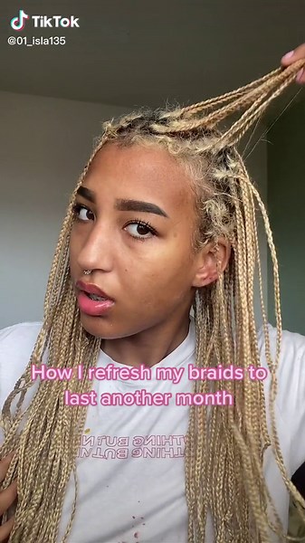 How to Refresh and Maintain Your Blonde Box Braids