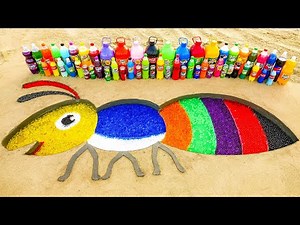 Experiment: How to make Rainbow Giant Ant with Orbeez, Fanta, Coca Cola vs Mentos and Popular Sodas