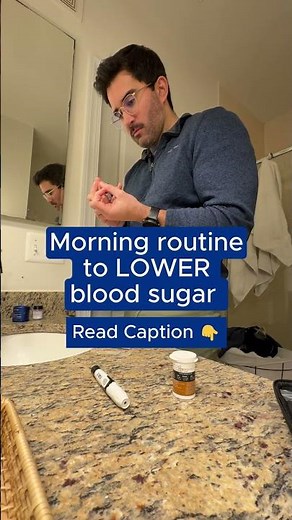 Morning routine to LOWER blood sugar