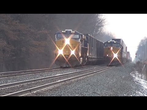 A Short But Busy Evening on CSX with Racing trains and CP