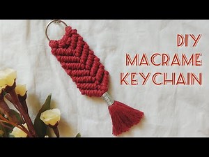Macrame fishtail Keychain tutorial | How to make Macrame key chain | Easy macrame Keychain design