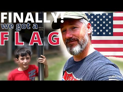 We installed an OLD GLORY telescoping flagpole in our yard! | Service First Flag Poles
