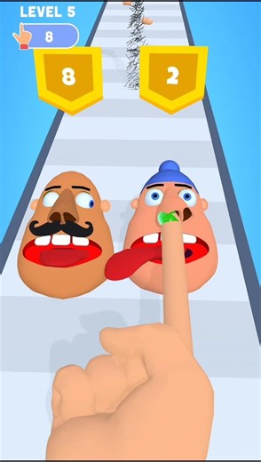 Finger Runner 3D! 👆🏻✨ (Level 5) #runninggames #gaming #shorts