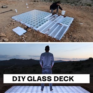 4.2M views · 1.6K reactions | Building a Glass Deck out of Glass Blocks  | HomeMade Modern | Facebook