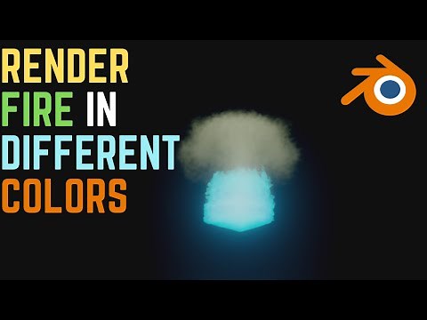 How to render fire in different colors in Blender 2.9 MantaFlow