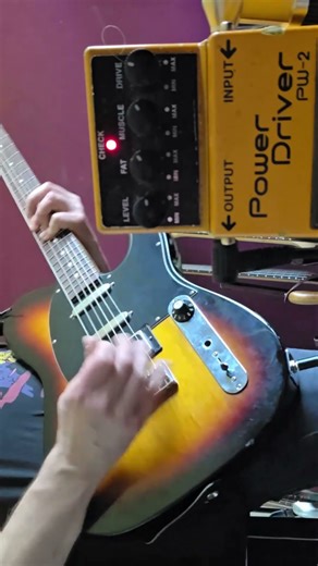 Fender Blacktop Telecaster Baritone vs. Boss PW-2 Power Driver