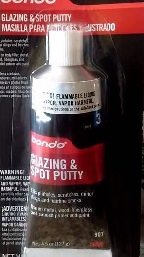 This Glazing spot putty is Good for Repairing mild scratches