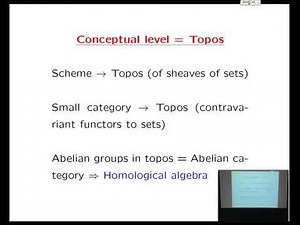 Alain Connes: Towards a Weil cohomology