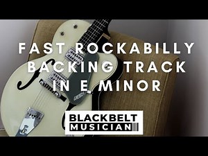 FAST ROCKABILLY - ROCK - PSYCHOBILLY - BACKING TRACK - E minor